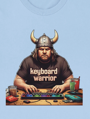 Keyboard Warrior Tee: Battle Ready Comfort