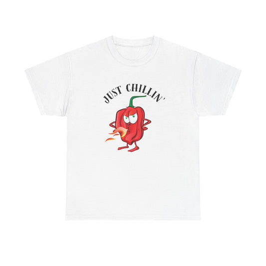 Chill Pepper T-Shirt – Fun Unisex Heavy Cotton Tee