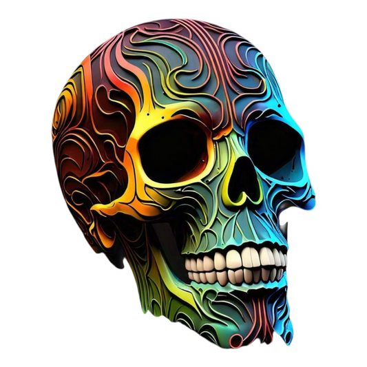 Meta AI Generated Art Deco Skull