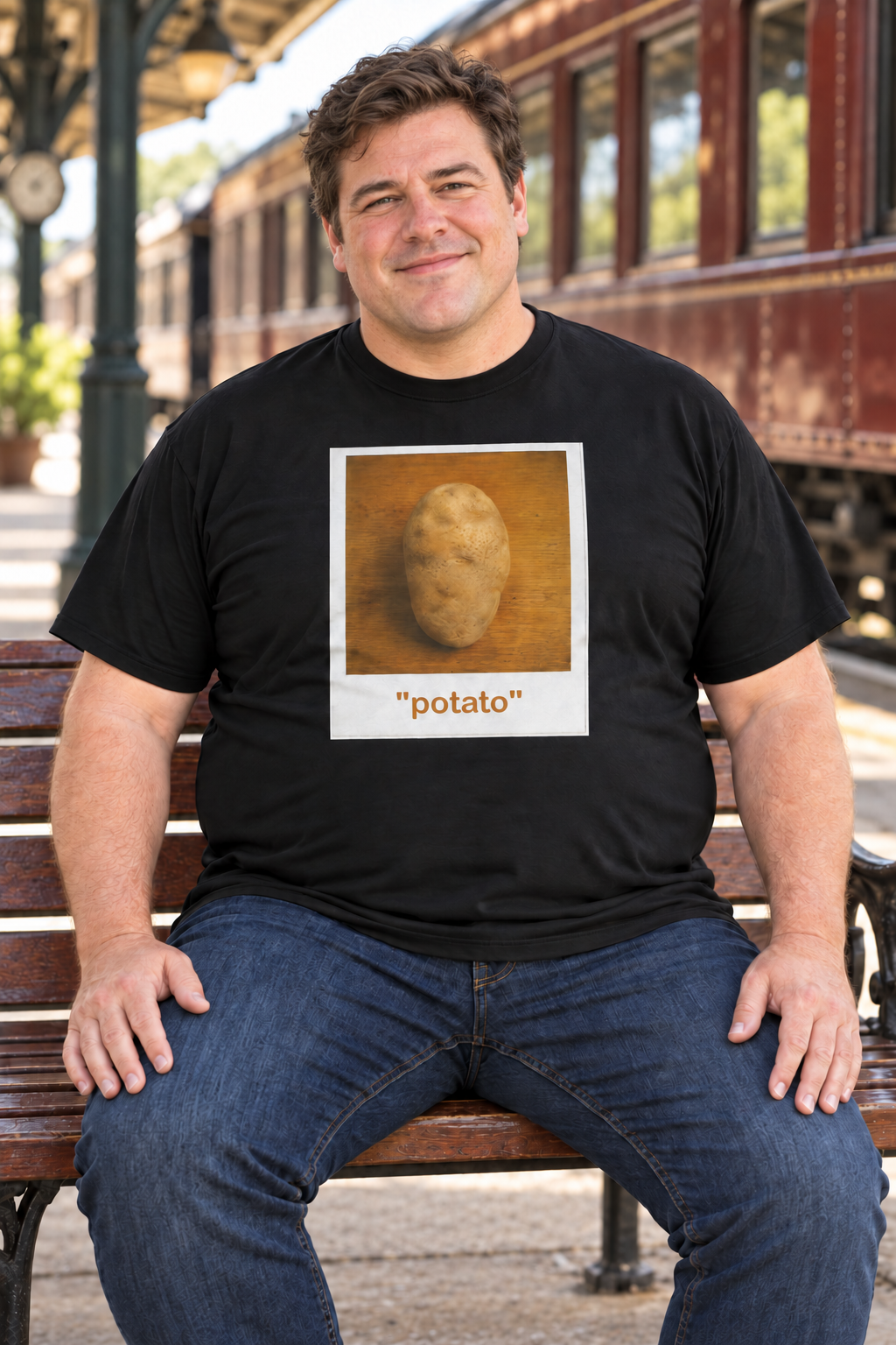 The 'Potato' Portrait: A Starch Reality Tee
