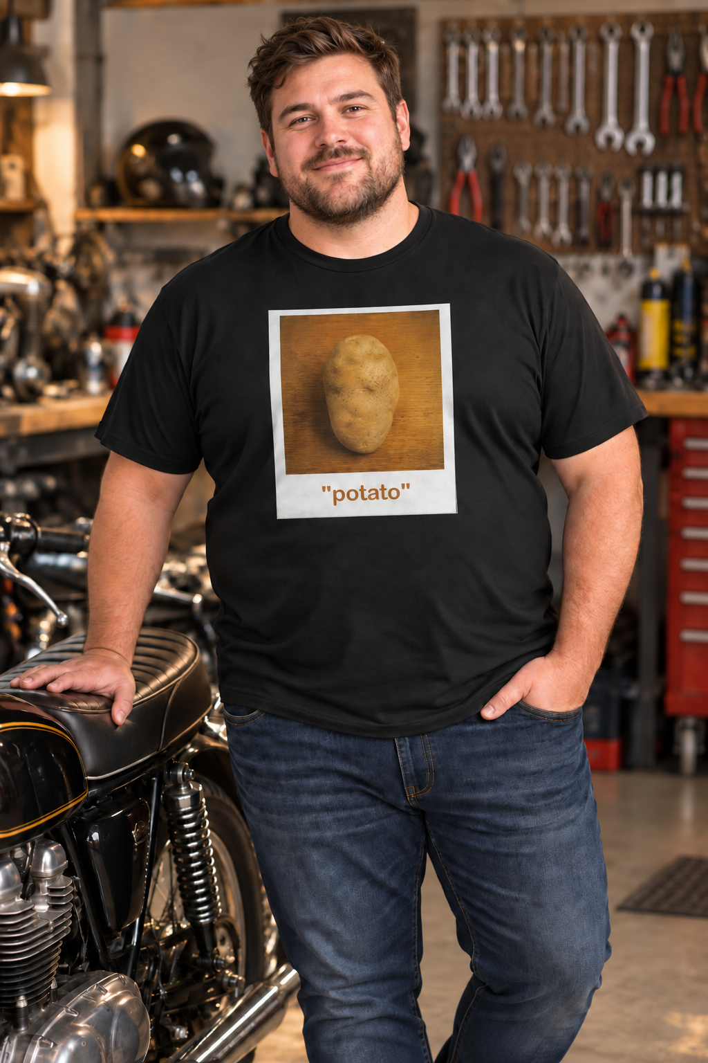 The 'Potato' Portrait: A Starch Reality Tee